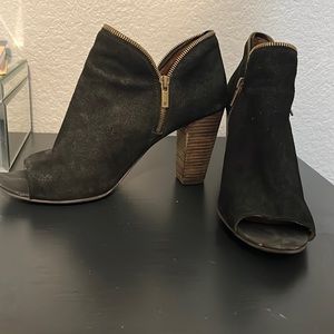 Size 12 Lucky Brand open toe heeled booties